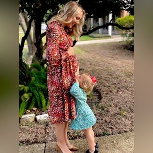 H&M Mama Floral Maternity or Postpartum Dress